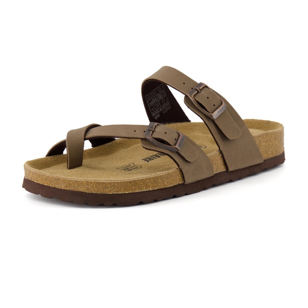 Cushionaire Women’s Luna Cork Footbed Sandal Size 9W